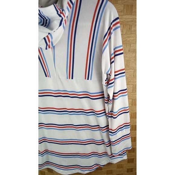 Lu La Roe Pullover Hoodie Size L Striped Kangaroo Pockets Long Sleeve - Picture 11 of 11